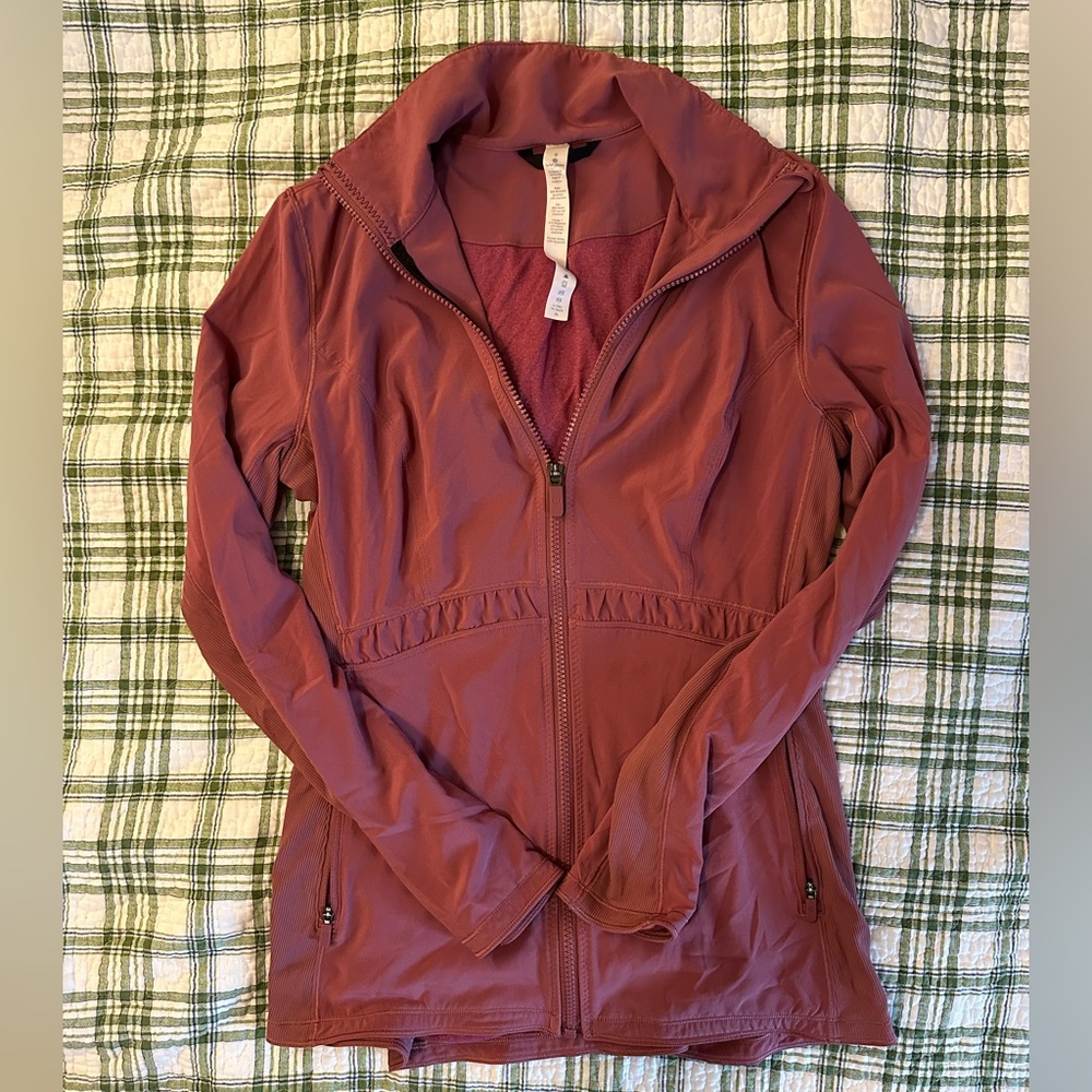 Lululemon Rose/Mauve Zip Up Jacket